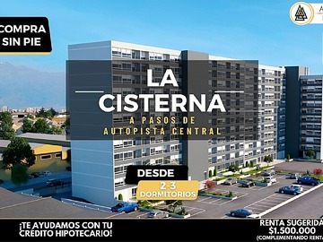 Venta / Departamento / La Cisterna