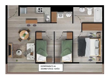 Venta / Departamento / La Cisterna
