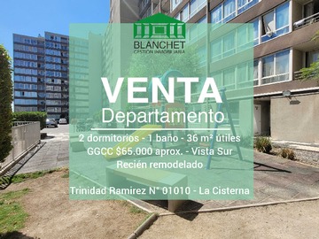 Venta / Departamento / La Cisterna