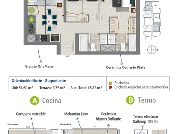 Venta / Departamento / La Cisterna