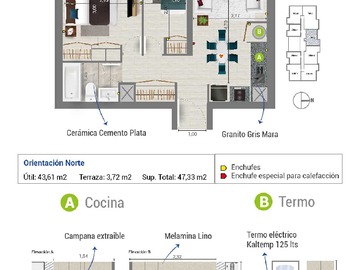 Venta / Departamento / La Cisterna
