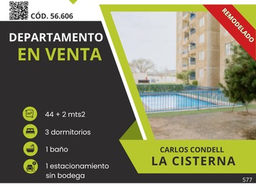 Venta / Departamento / La Cisterna