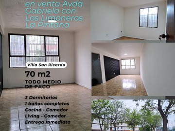 Venta / Departamento / La Pintana