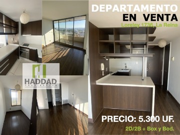 Venta / Departamento / La Reina