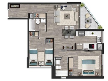 Venta / Departamento / Las Condes