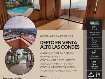 Venta / Departamento / Las Condes