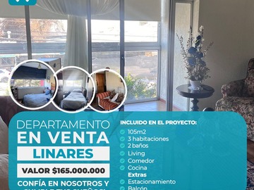 Venta / Departamento / Linares