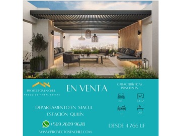 Venta / Departamento / Macul