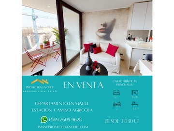 Venta / Departamento / Macul