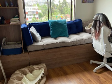 Pieza de visitas, con mueble baul removible