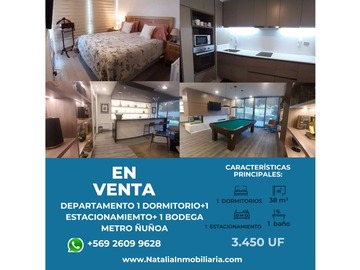 Venta / Departamento / Ñuñoa