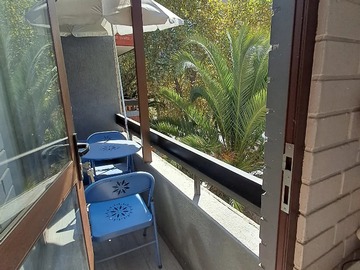 Terraza techada termmopanel compartida por 2 dormitorios