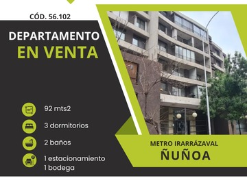 Venta / Departamento / Ñuñoa