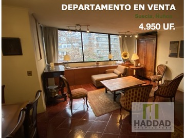 Venta / Departamento / Ñuñoa