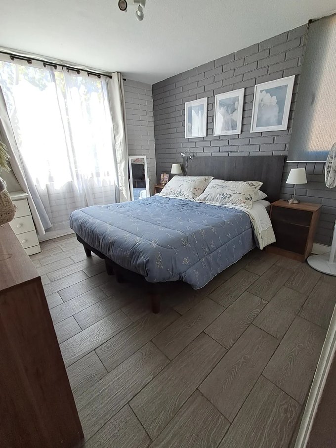 Dormitorio principal con iluminación nororiente y poniente