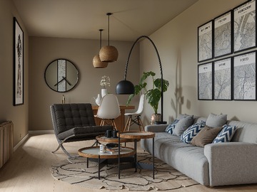 Living-comedor diseño