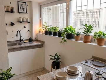 Cocina vista interior edificio
