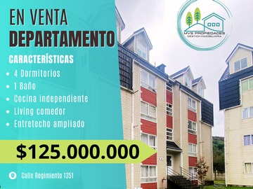 Venta / Departamento / Puerto Montt