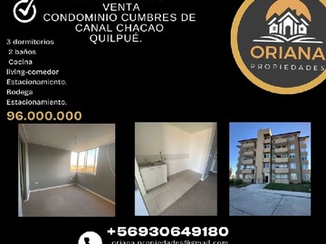 Venta / Departamento / Quilpué