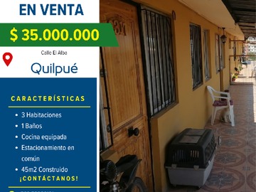 Venta / Departamento / Quilpué