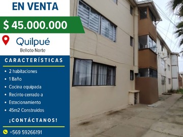 Venta / Departamento / Quilpué