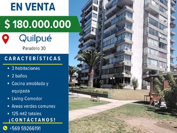 Venta / Departamento / Quilpué