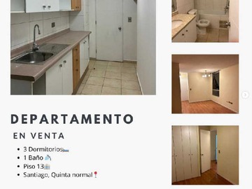 Venta / Departamento / Quinta Normal