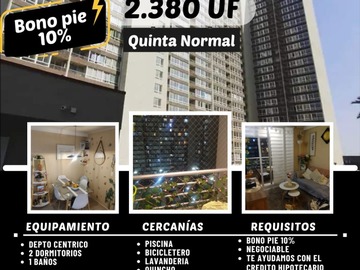 Venta / Departamento / Quinta Normal