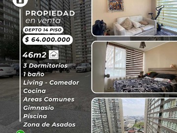 Venta / Departamento / Quinta Normal