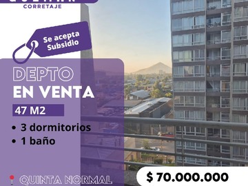 Venta / Departamento / Quinta Normal