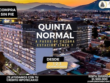 Venta / Departamento / Quinta Normal