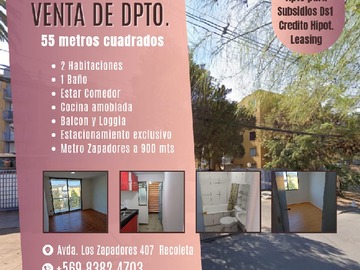 Venta / Departamento / Recoleta