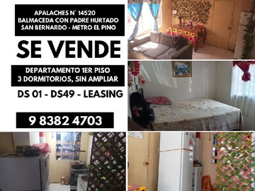 Venta / Departamento / San Bernardo