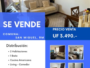 Venta / Departamento / San Miguel