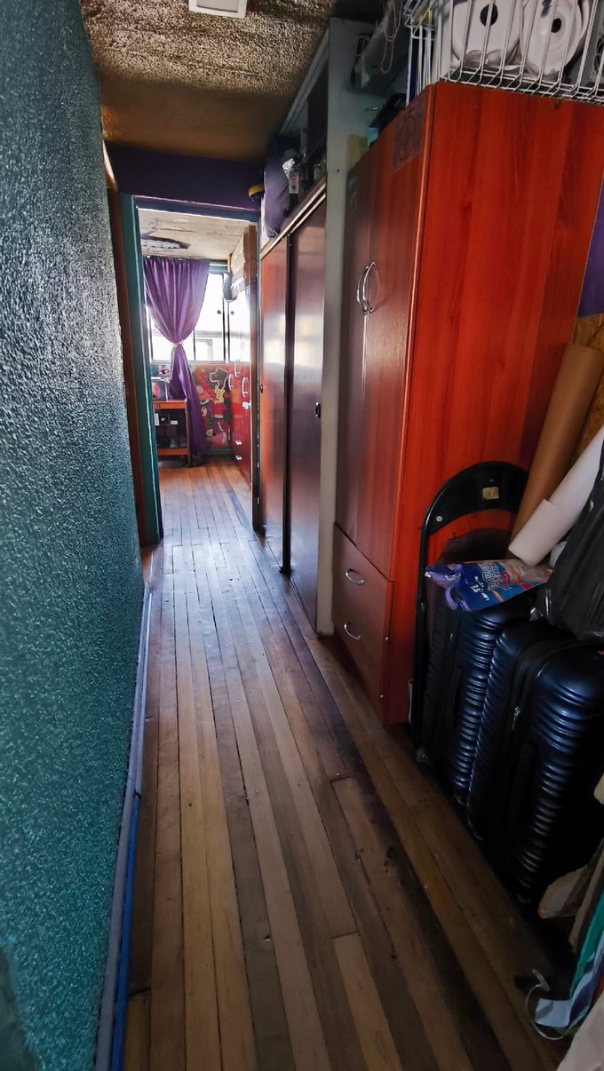 Pasillo hacia las habitaciones