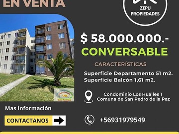 Venta / Departamento / San Pedro de la Paz