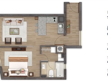 Venta / Departamento / Santiago