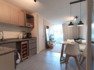 Cocina americana comedor living