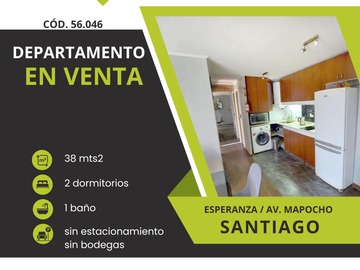 Venta / Departamento / Santiago