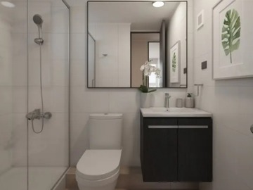 Baño con modernas terminaciones