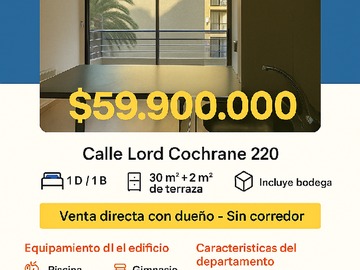 Venta / Departamento / Santiago