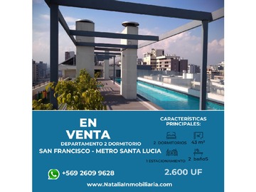 Venta / Departamento / Santiago