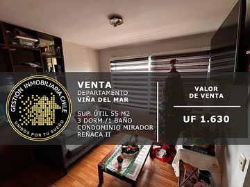 Venta / Departamento / Viña del Mar