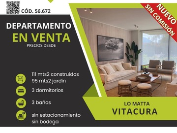 Venta / Departamento / Vitacura