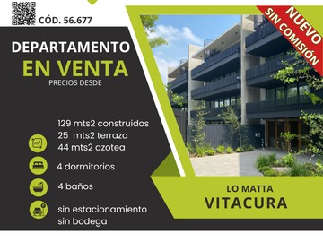 Venta / Departamento / Vitacura