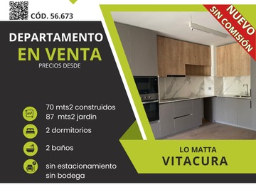 Venta / Departamento / Vitacura