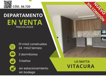 Venta / Departamento / Vitacura