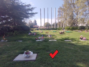 El ticket indica la ubicación de la Sepultura