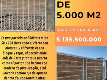 Venta / Parcela / Calama