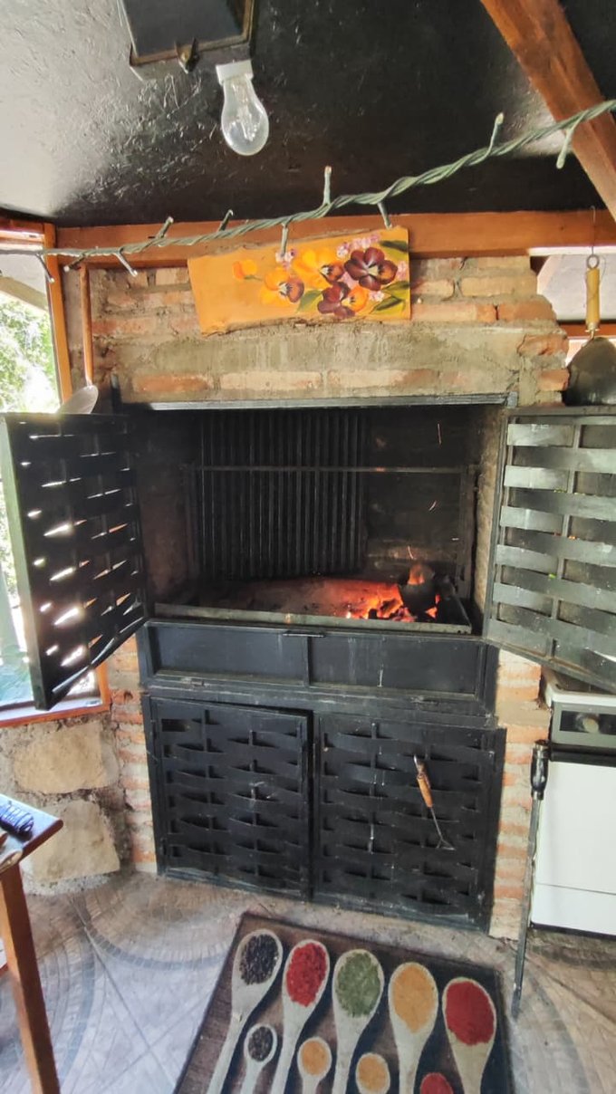 Parrilla con puertas y extracrtor